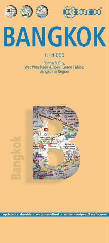Borch Map of Bangkok, Thailand